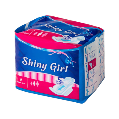 Tovaglioli sanitari eliminabili della ragazza brillante della menta/ultra Maxi Pads naturale 155mm
