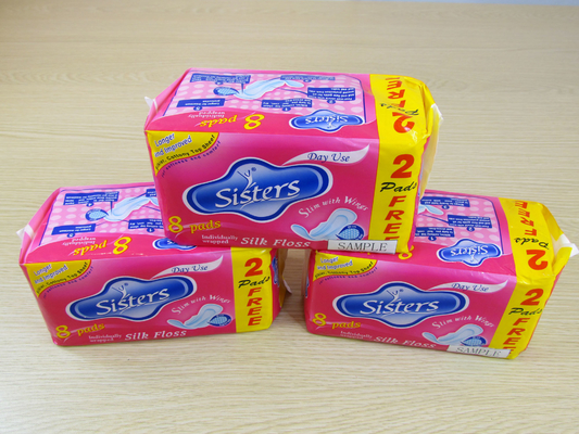 Il tovagliolo sanitario di notte riempie 320mm Maxi Pads For Lady ultra sottile