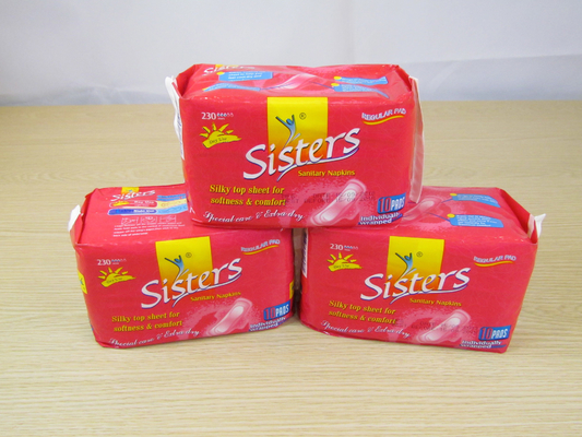 Il tovagliolo sanitario di notte riempie 320mm Maxi Pads For Lady ultra sottile