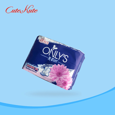 Cotone organico 100% sanitario eliminabile respirabile dei cuscinetti sanitari dei tovaglioli 205mm