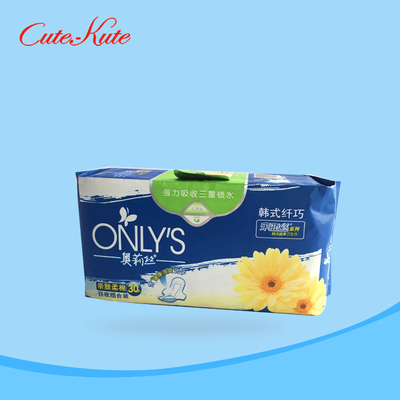 i tovaglioli sanitari eliminabili di 260mm hanno perforato il film Maxi Sanitary Pads comodo