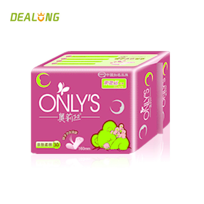Cuscinetti sanitari Maxi Pads Printed High Absorbency del cotone organico di 100%
