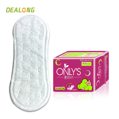 Superficie negativa del cotone di SAP Ion Sanitary Napkin Diaper Winged per uso delle donne