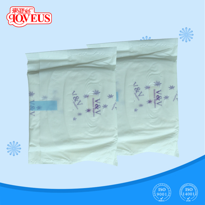 Cuscinetti sanitari del cotone molle molle eccellente assorbente del tovagliolo sanitario 245mm comodi
