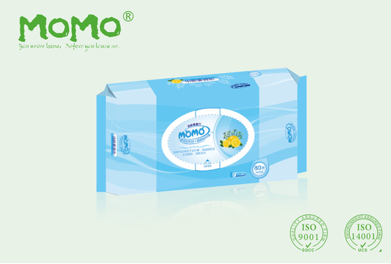 La perla bagnata del mirtillo delle strofinate del bambino antisettico ha impresso il battericida FDA