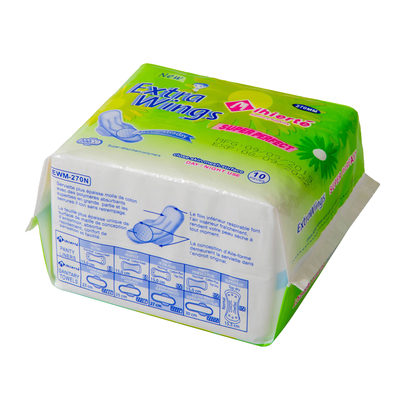 Film respirabile femminile organico Backsheet del PE di igiene 100% dei cuscinetti sanitari del cotone
